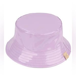Kids Shiny Rain Bucket Hat Lavender